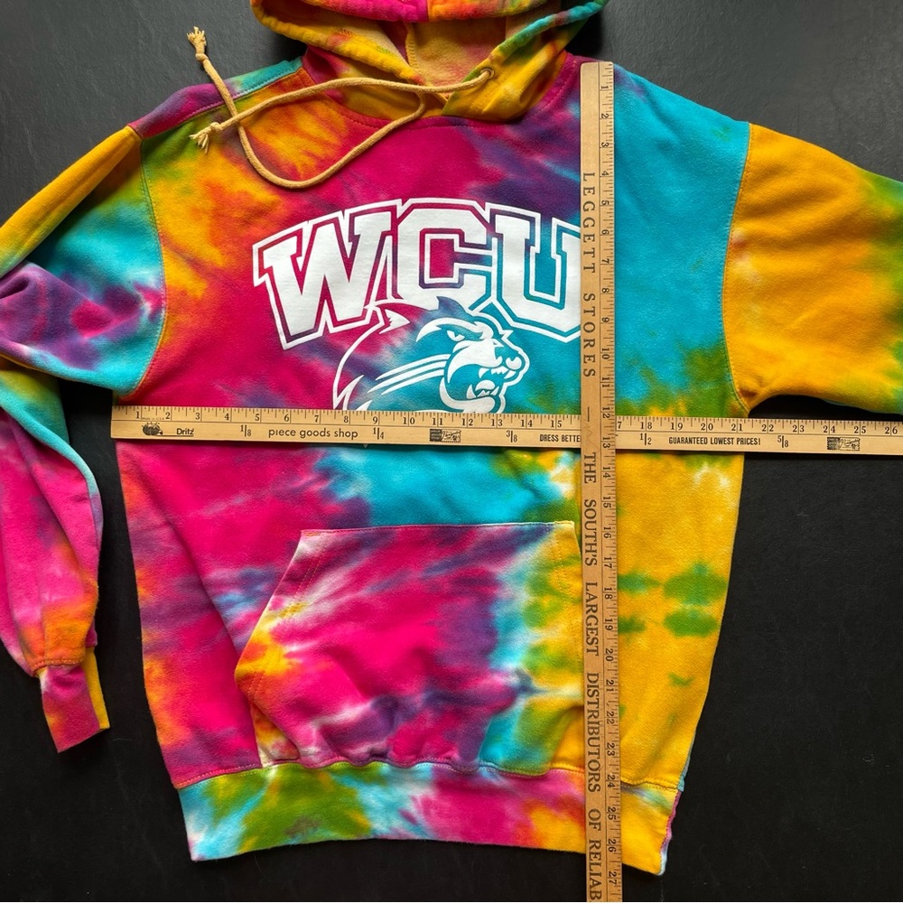 Western Carolina Colorful Tie-Dye Hoodie - Picture 4 of 8